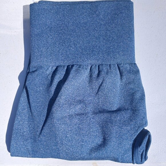 Seamless Leggings Smile Contour High Waist Workout Gym Yoga Pants Dark Blue NWT - Picture 9 of 9